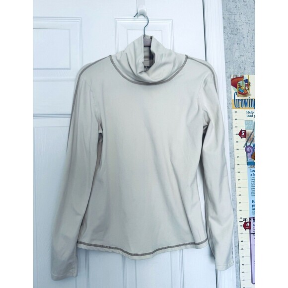 prAna Tops - Prana Women’s Active Top Long Sleeves Medium Ivory Tan Women’s